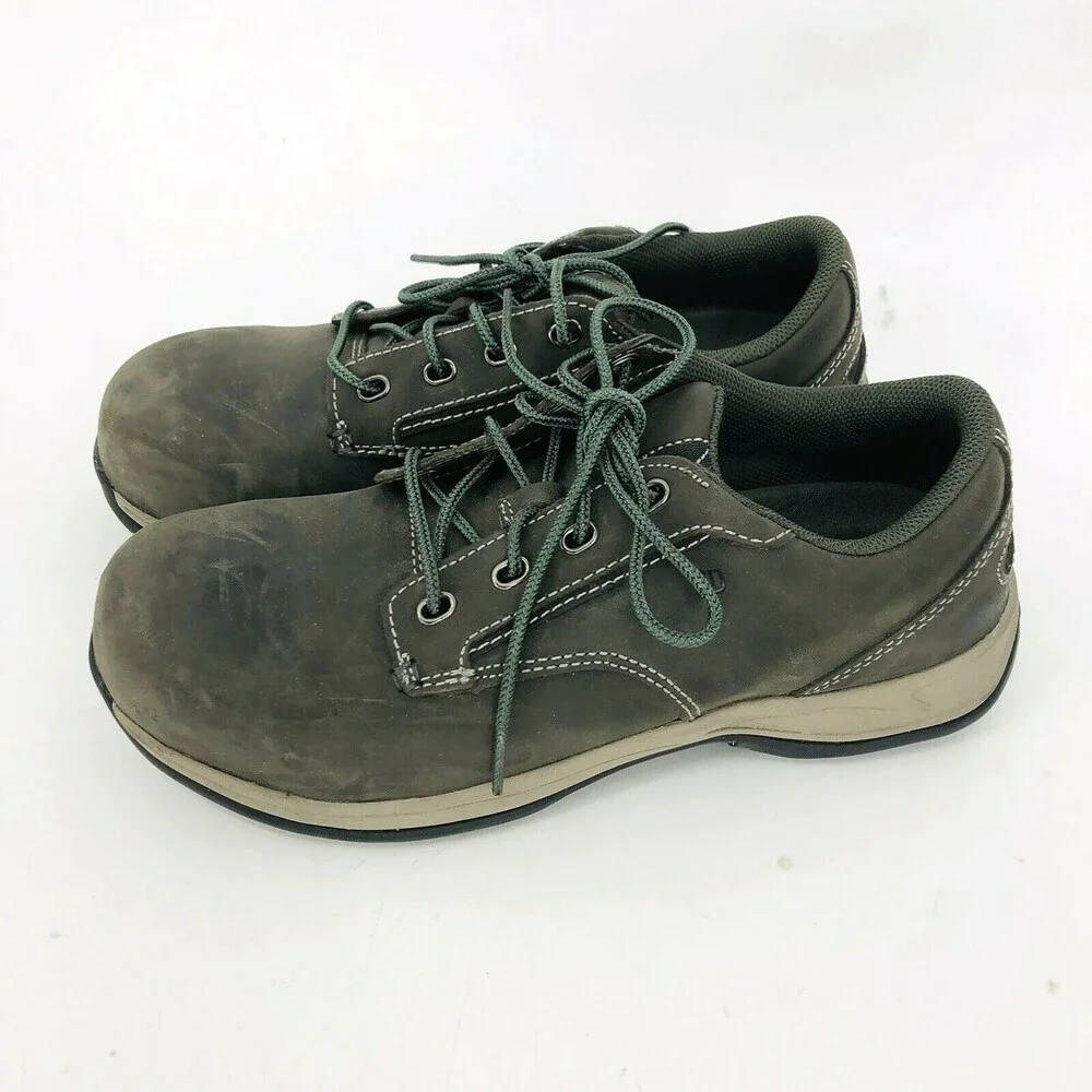 Red Wing Women's Comfort Pro Oxford Gray Composite Safety Toe Work Shoe Size 8